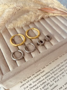 گوشواره حلقه‌ای ساده ml