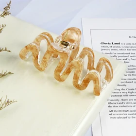 کلیپس مو زنانه مدل ضربان قلب کریستالی کد 1495