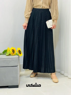 دامن پلیسه شاین دار زنانه