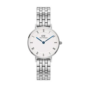 ساعت دنیل ولینگتون زنانه فلزی گرد سیلور ایندکس یونانی DW-5504-L
