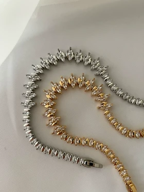 دستبند گندمی نگبندار برند Cm