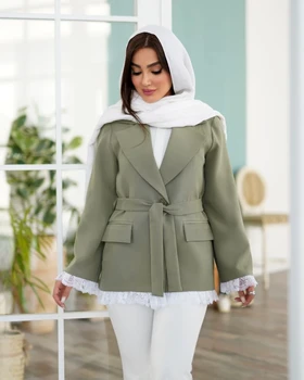کت دانتل دوزی تک دکمه مدل رومینا کد 2799