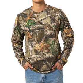 تیشرت آستین بلند طرح جنگل برند REALTREE
