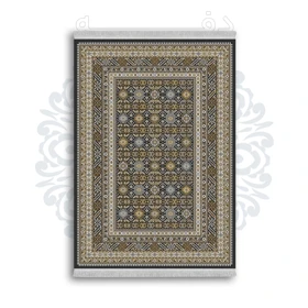 *جدید* فرشینه از جنس پارچه شانل مخمل ترک طرح فانتزی برند دفه کد 1231