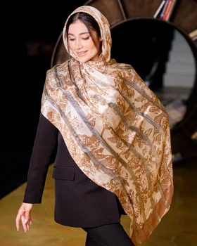 شال ابریشم میله ای ولنتینو 20622