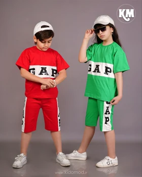 تیشرت شلوارک اسپرت طرح GAP