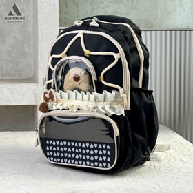 کوله پشتی دخترانه Backpack A24 (مشکی)