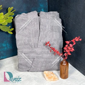 حوله تن پوش کادیفه رنگ طوسی