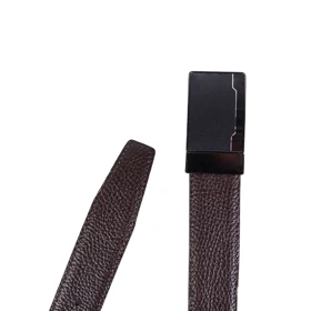 کمربند چرم دو رو مردانه 3500DFGP-12 (قهوه ای)