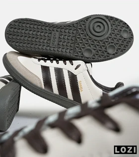 کفش کتانی مردانه و زنانه کرم قهوه ای ADIDAS Samba