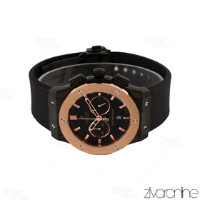 ساعت هابلوت مردانه کلاسیک فیوژن سه موتوره رزگلد مشکی 105196