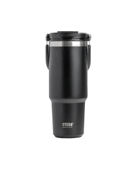 تراول ماگ دسته‌دار 900 میلی لیتر تایسو مدل TS-8828 (مشکی)