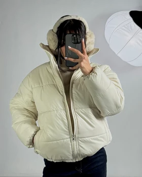 کاپشن یقه ایستاده کد 130078