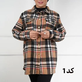 شکت چهارخونه پشمی گرم بالا 7292