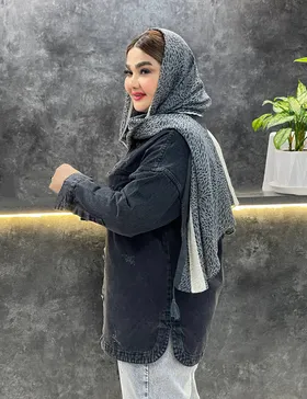 کت جین زغالی سحرناز کد : 3322251