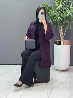 مانتو مازراتی بلند لوزی دوزی