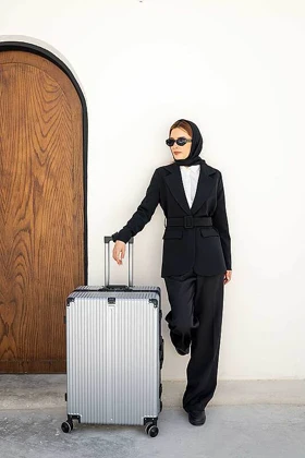 چمدان سایز بزرگ مدل Rose-Merry-RL-318-Large-S-grey