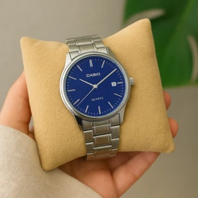 ساعت مچی کاسیو مردانه کلاسیک آبی رفرنس 1303 با جعبه اصلی کاسیو
