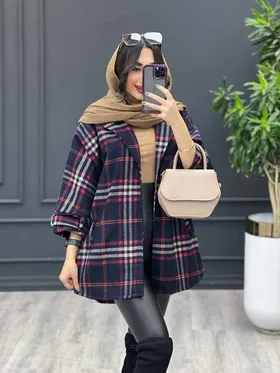 پالتو چهارخونه پشت دو پاگن