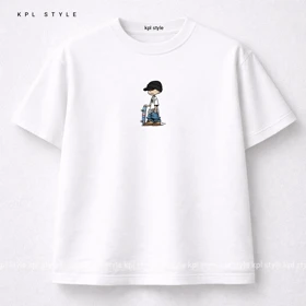 تیشرت مینیمال باکسی | گرم بالا %100 پنبه کد 1213