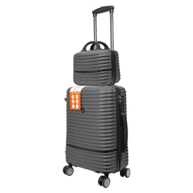 چمدان MR مدل MR-40353-B-SX سایز کوچک به همراه چمدان لوازم آرایشی (نوک مدادی)