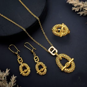سرویس هرمس تراش دار Gity gold