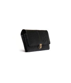 کیف پول چرم زنانه طرح کروکودیل باجعبه mrch 30014