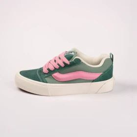 کفش ونس مدل نواسکول/vans knuskool green pink