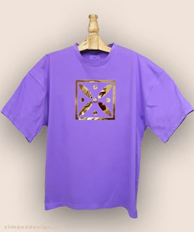 تیشرت لش مردانه و زنانه طرح درفش ساسانی با نگاره ی کوروش بزرگ