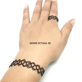 ست سه تکه خفتی گردنبند انگشتر دستبند و پابند TATTOO