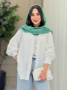 مانتو چین‌دار پایین هلال