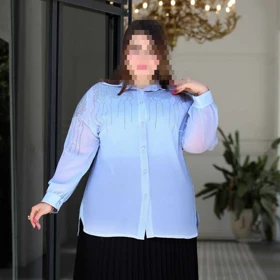 شومیز سایز بزرگ مدل عروس دریا