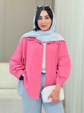 مانتو آستین پیله تک جیب ساره