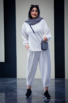 هودی شلوار بیسکوییتی پاییزه