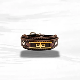 دستبند چرم وارک مدل رایان کد rb393