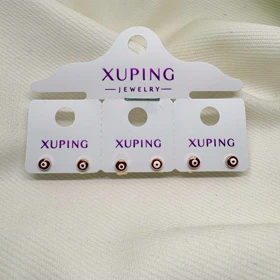 گوشواره ژوپینگ طرح «چشم نظر مینیاتوری» | نگاهی متفاوت با حاشیه زرشکی