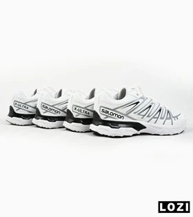 کفش کتانی بزرگ پا سفید مشکی Salomon X ULTRA