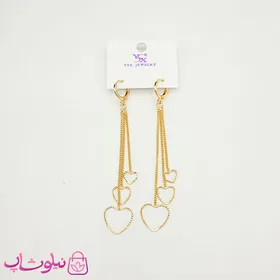 گوشواره آویز بلند دخترانه ysx طرح قلب