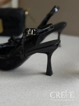 کفش توری پاپیونی پاشنه 8 سانت