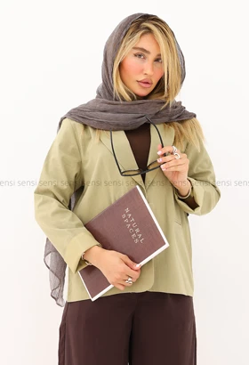 کت زنانه لینن 2دکمه کد1006398