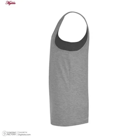 زیرپوش رکابی مردانه برهان تن پوش ملانژ کد 1003 بسته 3 عددی