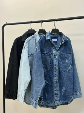 کت جین قواره دار بلند