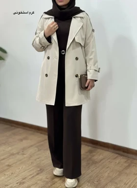 ترنچ کت آستردار آیسو جوانه