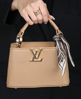 کیف زنانه دستی دوشی چرم لویی ویتون 162 AM (نسکافه ای)
