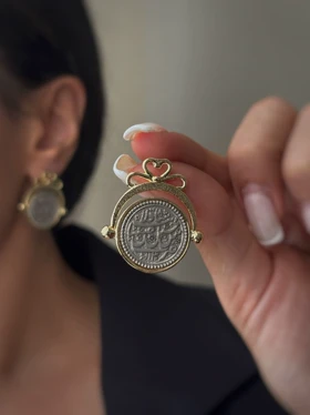 ست گردنبند و گشواره سکه