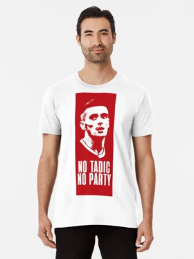 تیشرت لانگ ورزشی آژاکس | تیشرت لانگ Ajax طرح No Tadic No Party کد 147624