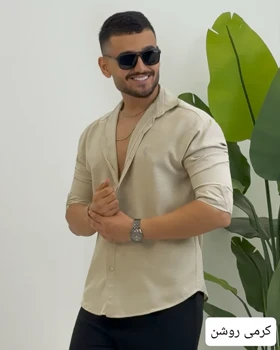 پیراهن مردانه استین بلند پلو_کد4414