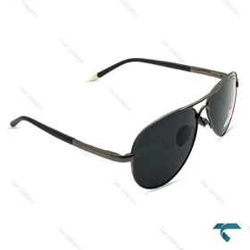 عینک دودی پورشه مردانه مشکی پلاریزه Porsche-6485-G