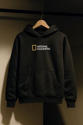 هودی مشکی طرح National Geographic