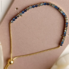 دستبند جواهری آبی